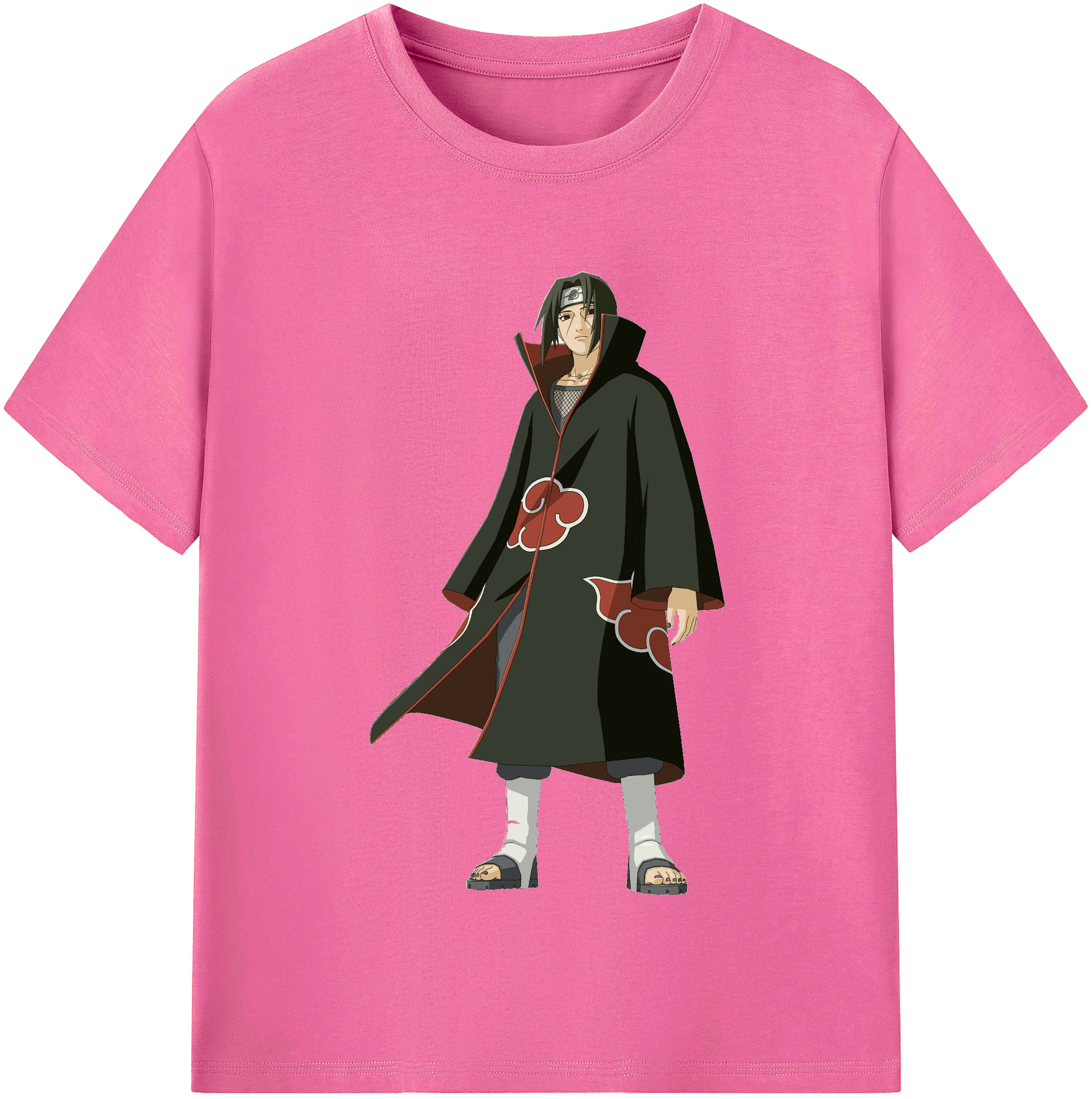 （画像用） NARUTO -ナルト- うちは イタチ Uchiha Itachi レディースカジュアルプリントTシャツ（綿100％）